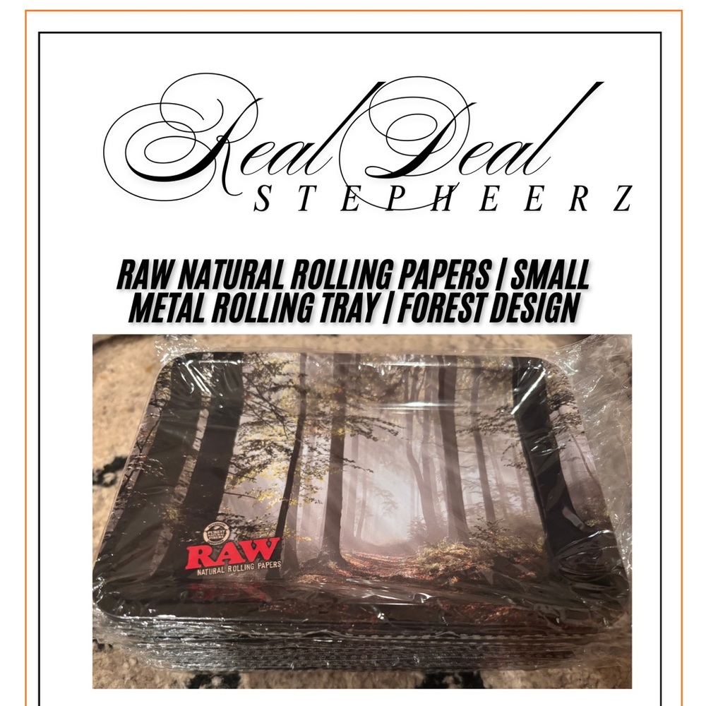 RAW small Metal forest Rolling Tray